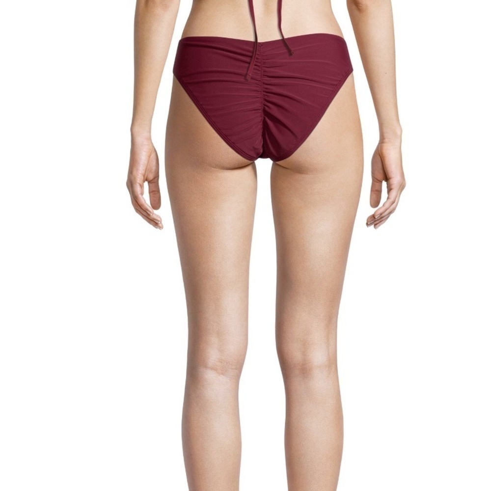 Time and Tru Berry Glow Cheeky Bikini Bottoms size L (12-14) Maroon